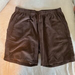 Brown Corduroy Shorts